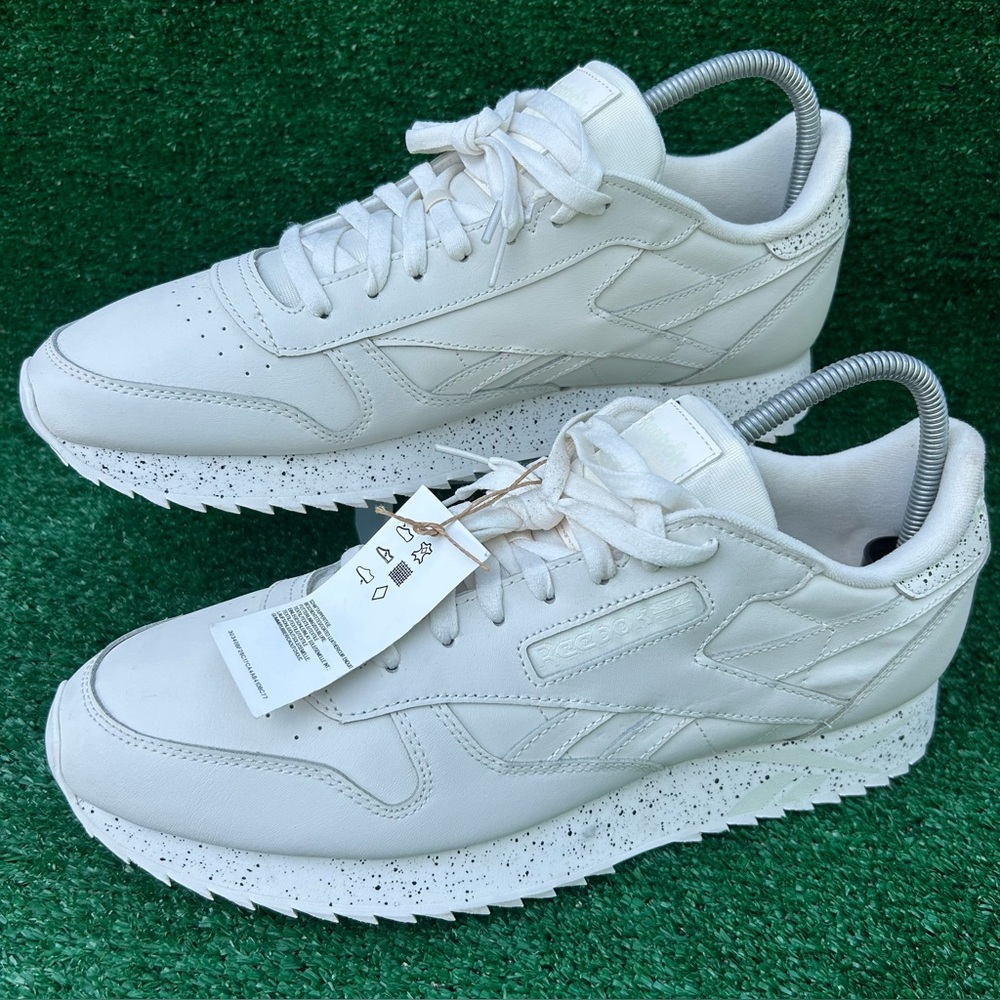 Size 13 Reebok Classic Leather Ripple H06419 Mens Shoes Sneakers White New